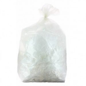 Sac poubelle transparent – polyéthylène haute densité – 110 litres
