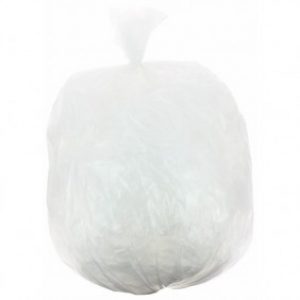 Sac poubelle transparent – polyéthylène haute densité – 30 litres