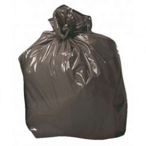 Sacs poubelles noirs 50 litres, par 25 sacs