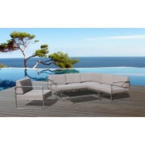 Salon de jardin d&rsquo;angle St Barth 5 places…