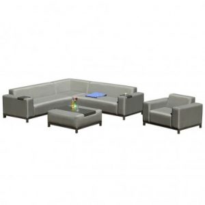 Salon de jardin PARIS GARDEN PARIS 6/8 places tissu extérieur QUICK DRY – GRIS