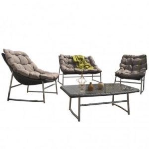 Salon de jardin PARIS GARDEN SIDNEY 4 places – GRIS