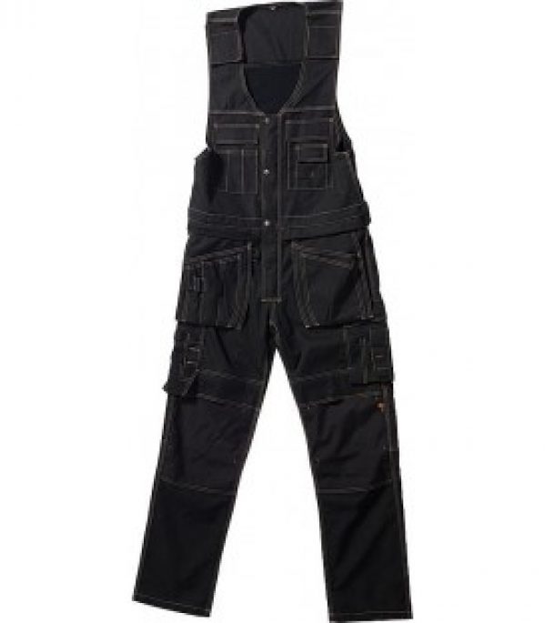 Salopette Thor, bretelle large noir, taille 44 (S)