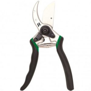 Sécateur RIBIMEX PRO 215mm en aluminium forgé coudé et lames courbes