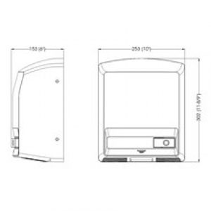 Sèche-mains blanc manuel Juniorplus Mediclinics