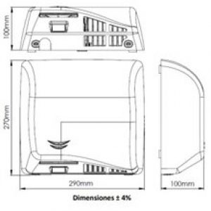 Sèche-mains blanc Speedflow Plus Mediclinics