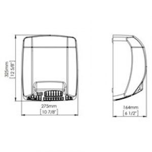 Sèche-mains noir Mediflow LogicDry Mediclinics