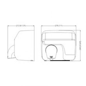 Sèche-mains satiné automatique Saniflow…