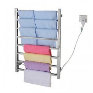 Sèche-serviette contemporain et électrique en inox