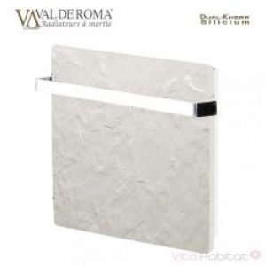 Sèche-serviette à inertie Wifi Ardoise Blanche 1000W Carré – Valderoma AB10BSW