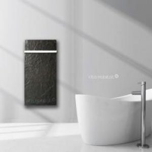 Sèche-serviette à inertie Wifi Ardoise Noire 1300W Vertical – Valderoma AN13BLW