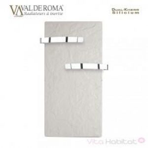 Sèche-serviette rayonnant SLIM 2.0 Ardoise Blanche 800W – Valderoma 01800TL