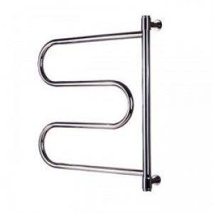 Sèche-serviettes contemporain en inox poli miroir