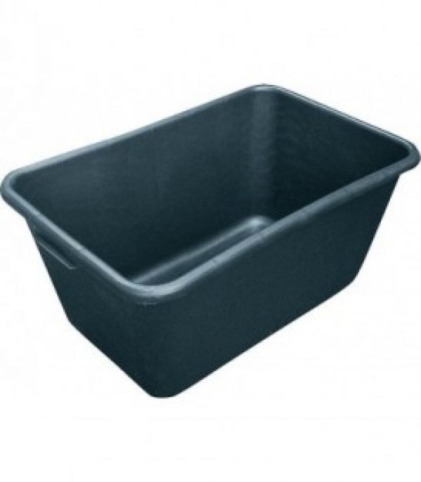 Seau a mortier 65L noir emballage 3 pces