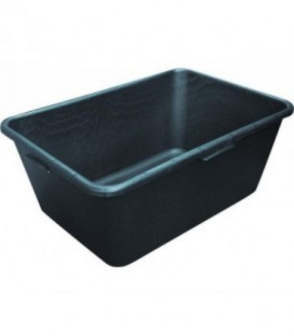 Seau a mortier 90L noir emballage 3 pces