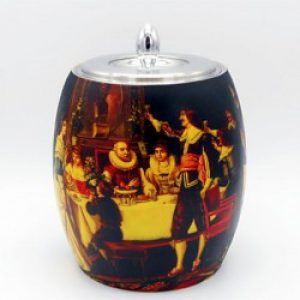 Seau à glace à motif dessin de style contemporain en acier inoxydable