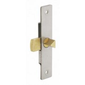 Serrure batteuse EDF, fouillot triangle de 11 mm, acier inox