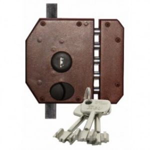 Serrure en applique haute sécurité à pompe 3 points – Perfecta HB3