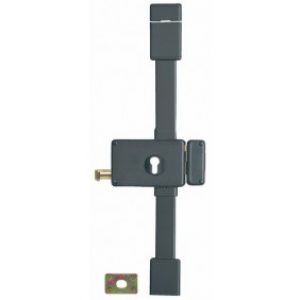 Serrure en applique horizontale 3 points à tirage et cylindre – Horga