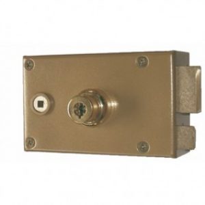 Serrure en applique horizontale à fouillot – double pompes 7 ailettes