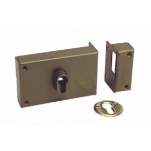 Serrure en applique horizontale – pêne dormant – cylindre européen – 7414