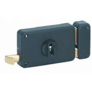 Serrure en applique horizontale à tirage – cylindre européen – Optimum