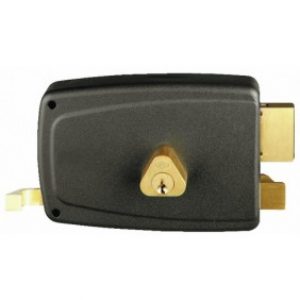 Serrure en applique horizontale à tirage – cylindre rond – Match