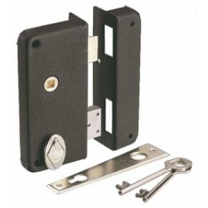 Serrure en applique verticale extra plate à fouillot – 4 gorges – 416