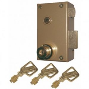 Serrure en applique verticale à fouillot – à double pompes 7 ailettes