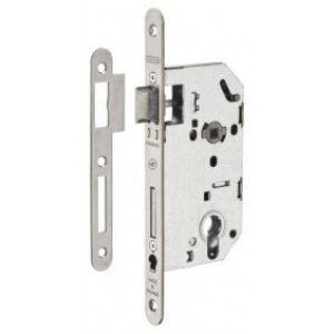 Serrure à larder à cylindre – carré 8 mm – Têtière inox – Monomax