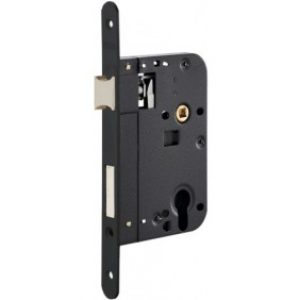 Serrure à larder monopoint – pêne dormant et 1/2 tour – clé i – axe 70 mm