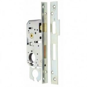 Serrure à larder – monopoint – pour cylindre  à profil rond