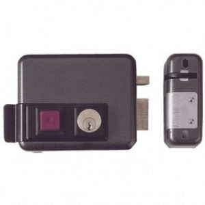 Serrure électrique en applique avec libre passage