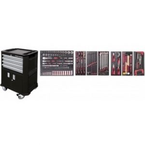 Servante d’atelier roulante + 189 outils – 2906-4941
