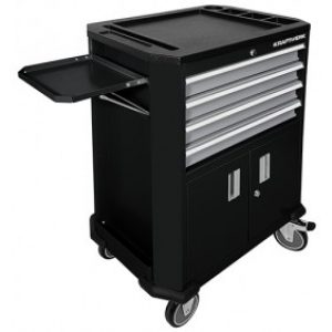 Servante d’atelier roulante avec double porte + 4 tiroirs – 2906