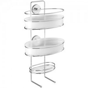 Serviteur de douche – Milazzo – 3 étages – 2 crochets – Vacuum-Loc