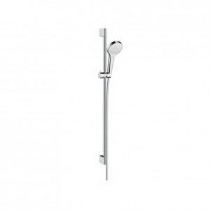 Set Croma Select S 110 1jet EcoSmart / Unica’Crometta 0,90m blanc chromé Hansgrohe