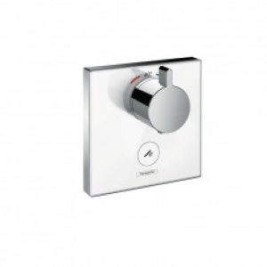 Set de finition en verre pour mitigeur thermostatique ShowerSelect E encastré haut débit avec une…