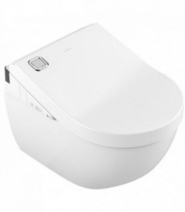 Set douche- WC villeroy & Boch abattant WC Viclean-U + Cuvette suspendu Subway 2.0