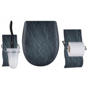 Set OLFA accessoire WC ARDOISE mat