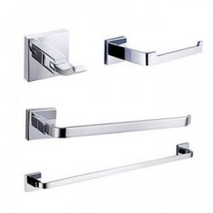 Sets d’accessoires de salles de bain de style contemporain avec fixation murale