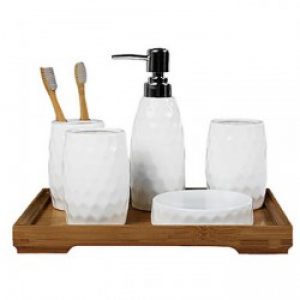 Sets d’accessoires et gadgets de salles de bain de style contemporain