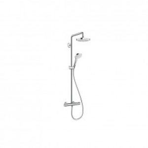 Showerpipe Croma Select E 180 2 jet blanc Chromé Hansgrohe 27256400