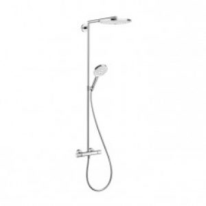 Showerpipe Raindance Select S 300 2 jets – Blanc/Chromé 27133400