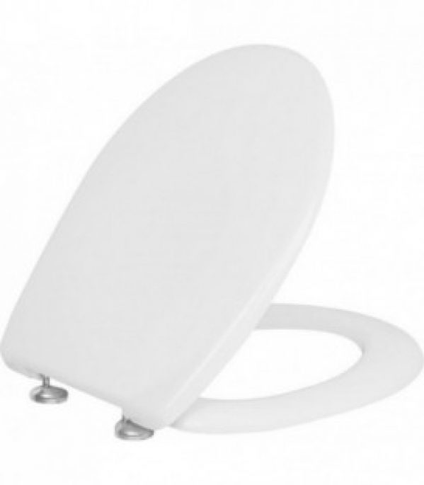 Siege de WC Twist Clean (INOX) antibacterien, fixation en acier inox manhattan