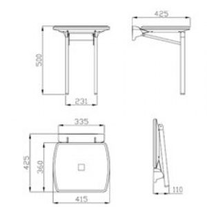 Siège avec appui au sol Urban People Mediclinics