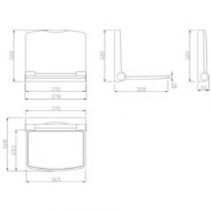 Siège blanc polypropylène Tubocolor Mediclinics