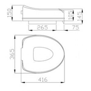 Siège d’appoint avec abattant pour WC Mediclinics