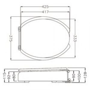 Siège d’appoint ouvert avec abattant Mediclinics