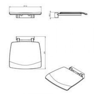 Siège de douche architecte COSMIC